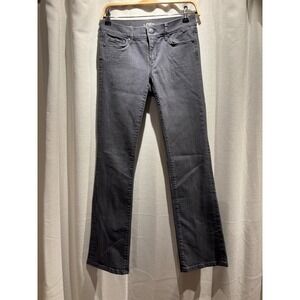 Ann Taylor LOFT Womens Bootcut Jeans Charcoal Gray Denim Pants 28"